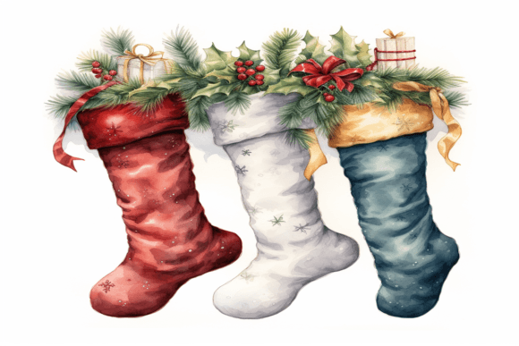 Christmas Socks Background: A Creative and Versatile Design Element for the Festive Season