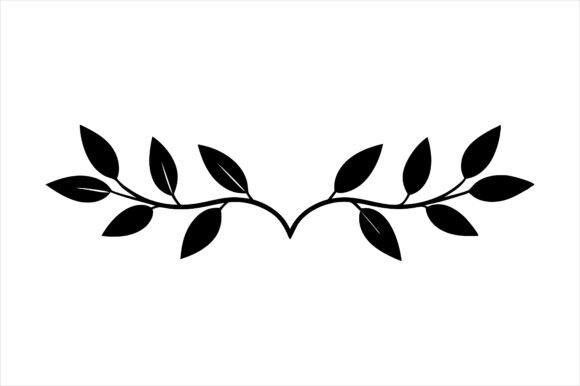 Enhance Your Design Projects with the Leafy Vine Divider Silhouette Bundle