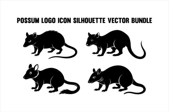Enhancing Brand Identity with the Possum Silhouette Logo Vector Bundle