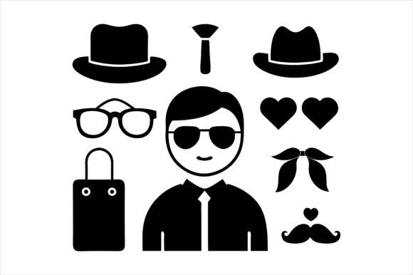 Father’s Day Hat Silhouette Icon Bundle: A Strategic Design Resource for Creative Projects