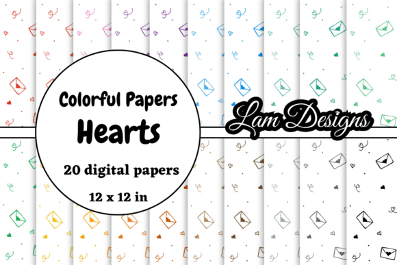 Hand-Drawn Hearts Digital Papers: A Creative Resource for Personalized Projects
