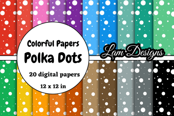 Hand-drawn Polka Dots Digital Papers: A Creative Tool for Design Projects