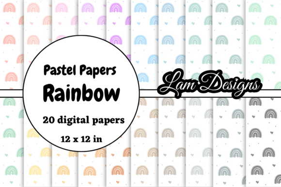 Hand-drawn Rainbow Digital Papers: A Creative Tool for Artists, Entrepreneurs, and Everyday Creators