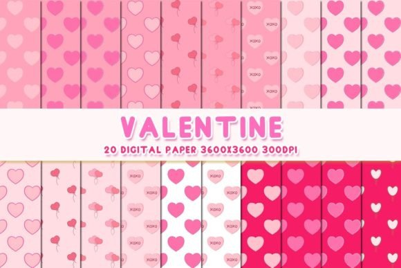 Heart 1 Seamless Pattern Digital Papers: A Versatile Resource for Creative Businesses