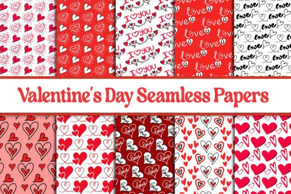 Heart Seamless Papers Bundle: A Versatile Design Solution for Valentine’s Day and Beyond