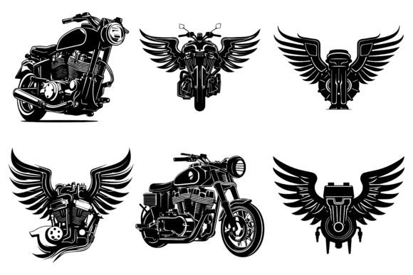 Motorbike Vector Silhouette Bundle: A Powerful Resource for Creative and Commercial Projects