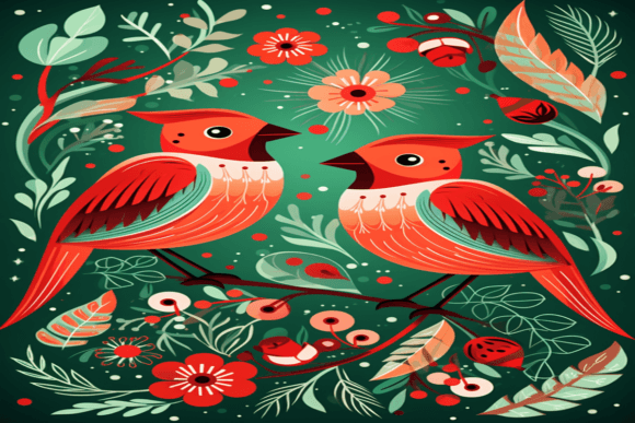 Retro Birds Background: A Timeless Design Asset for Creative Projects