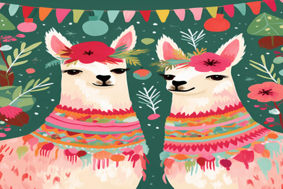 Retro Lama Background: A Timeless Design Element for Modern Creatives