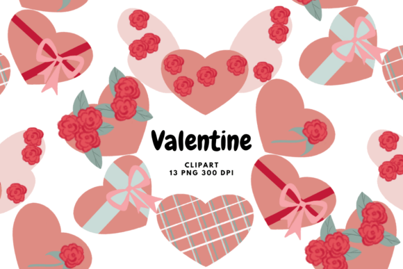 Retro Valentine Clipart PNG Sublimation: A Versatile Design Resource for Creative Projects