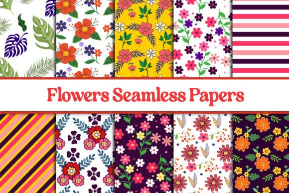 Seamless Digital Floral Papers Patterns: A Versatile Resource for Creative Projects