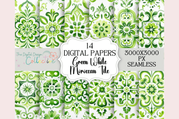 Seamless Green Moroccan Patterns: A Modern Twist on Timeless Design