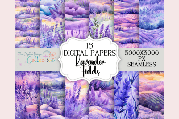 Seamless Lavender Fields Papers: A Versatile Resource for Creative Projects
